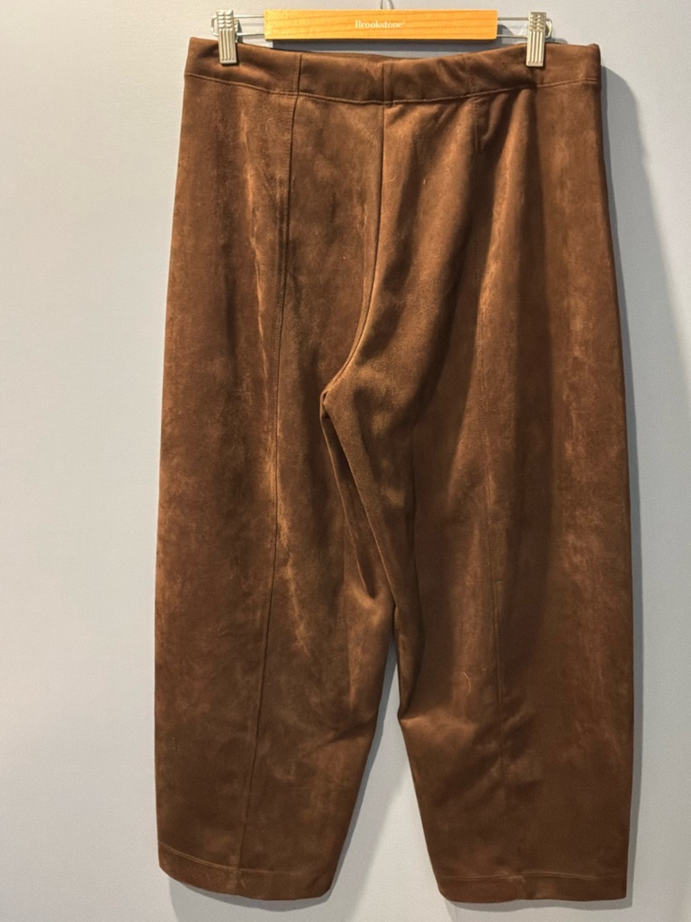 Max Studio Chocolate Brown Barrel Pants - Picture 2 of 6